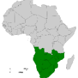 Southern Africa map